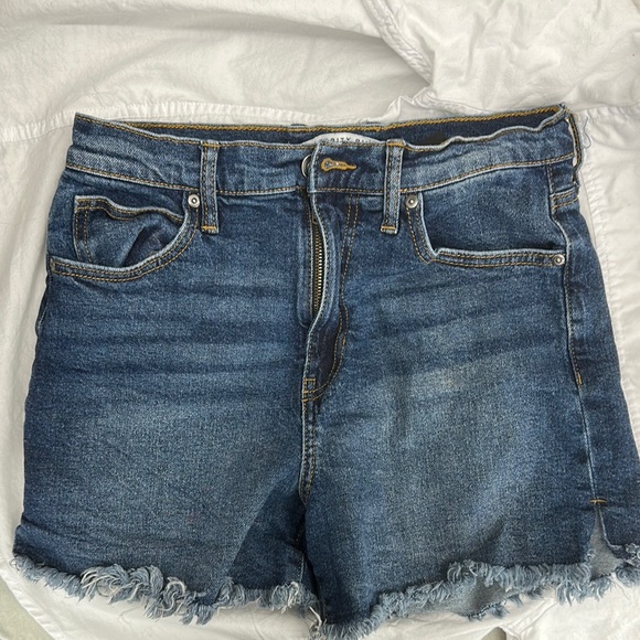 Celebrity Pink Pants - Celebrity Pink Blue Jean Shorts High-Waisted Distressed Size 7 ,Y2K Summer Vibes